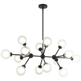 Solaris Chandelier Medium Matte Black By Matteo