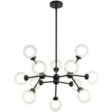 Solaris Chandelier Small Matte Black By Matteo