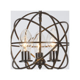 Solaris Outdoor Chandelier by Crystorama - English Bronze, 12"