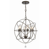 Solaris Outdoor Chandelier by Crystorama - English Bronze, 22.5"