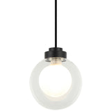 Solaris Pendant Light Matte Black By Matteo - Front View