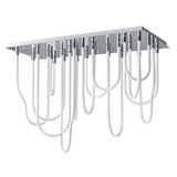 Soleil 14-Light LED Flush Mount Chandelier by ET2 - Polished Chrome