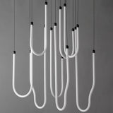 Soleil Chandelier Black By ET2 - Lifestyle View1