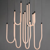 Soleil Chandelier Black By ET2 - Lifestyle View2