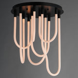 Soleil Flush Mount Black By ET2 - Lifestyle View2