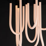 Soleil Flush Mount Black By ET2 - Lifestyle View4