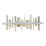 Solitude LED Vanity Light, shown in Vintage Platinum, by Hubbardton Forge