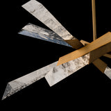 Solitude Semi-Flush Mount Medium Aged Brass By Schonbek Beyond - Detailed View