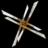 Solitude Semi-Flush Mount Medium Aged Brass By Schonbek Beyond - Down View