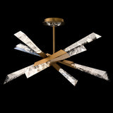 Solitude Semi-Flush Mount Medium Aged Brass By Schonbek Beyond