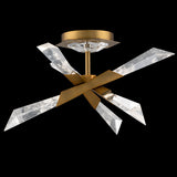 Solitude Semi-Flush Mount Small Aged Brass By Schonbek Beyond