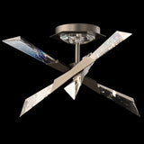 Solitude Semi-Flush Mount Small Antique Nickel By Schonbek Beyond