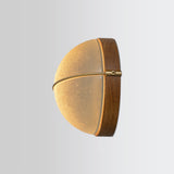 Sona Wall Sconce by Cerno - White Oak, Satin Brushed Brass, side view