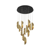 SORRENTO 12 LIGHT CHANDELIER BY LIB&CO, COLOR: COPPER, FINISH: BLACK, , | CASA DI LUCE LIGHTING