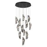 SORRENTO 12 LIGHT CHANDELIER BY LIB&CO, COLOR: SMOKE, FINISH: BLACK, , | CASA DI LUCE LIGHTING