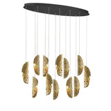 SORRENTO 12 LIGHT OVAL CHANDELIER BY LIB&CO, COLOR: COPPER, FINISH: BLACK, , | CASA DI LUCE LIGHTING