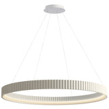 Souffle LED Ring Pendant by ET2 - 41 Inch, Chaulk White
