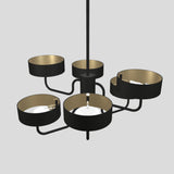 Sound S6 Pendant Lamp By Masiero, Finish: Brushed Brass / Matt Black, , | Casa Di Luce Lighting