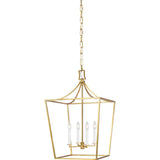Southold Lantern Chandelier — 18", Burnished Brass