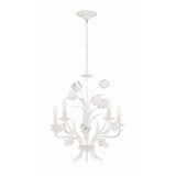 Southport Floral Chandelier 20'' Wet White White