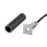 Sparta - Dot Small Stainless Steel LED Square Button Light - Stainless Steel - by Hinkley