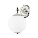 Sphere No.1 Wall Sconce - Polished Nickel by Hudson Valley
