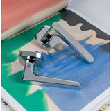 Spider Door Lever in Polished Chrome lifestyle view by Colombo Design