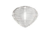 Spirit PL 37 Ceiling Light by Vistosi, Finis: Nickel Satin, Color: Crystal/Transparent, ,| Casa Di Luce Lighting