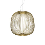 Spokes 2 Pendant Medium Gold by Foscarini - View 1