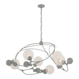 Sprig Circular Chandelier - Vintage Platinum-Hubbardton Forge Opaline
