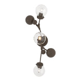 Sprig Wall Sconce in Bronze, Water Glass by Hubbardton Forge