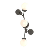 Sprig Wall Sconce in Dark Smoke, Opal Glass by Hubbardton Forge