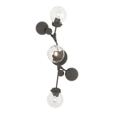 Sprig Wall Sconce in Dark Smoke, Water Glass by Hubbardton Forge