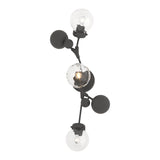 Sprig Wall Sconce in Natural Iron, Water Glass by Hubbardton Forge