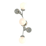 Sprig Wall Sconce in Sterling, Opal Glass by Hubbardton Forge