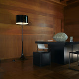 Spun Light Floor Lamp Glossy Black By Flos - Lifestyle View2