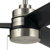 Spyn Lite Ceiling Fan Brushed Nickel Satin Black By Kichler - Detailed View