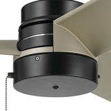 Spyn Lite Ceiling Fan Satin Black Silver Gray By Kichler - Detaield View