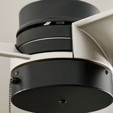 Spyn Lite Ceiling Fan Satin Black Silver Gray By Kichler - Lifestyle View1