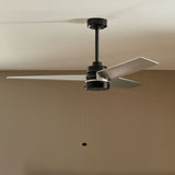 Spyn Lite Ceiling Fan Satin Black Silver Gray By Kichler - Lifestyle View