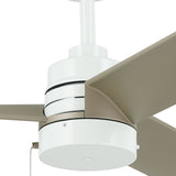 Spyn Lite Ceiling Fan White Silver By Kichler - Detailed View