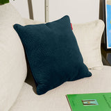Square Recycled Royal Velvet Accent Pillow Blue By Fatboy Lifestyle View