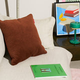 Square Recycled Royal Velvet Accent Pillow Tobacco By Fatboy Lifestyle View