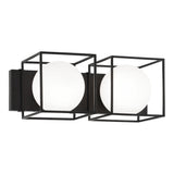 Squircle Linear Wall Sconce 2 Light Black
