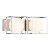 Squircle Linear Wall Sconce 2 Light Chrome