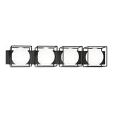 Squircle Linear Wall Sconce 4 Light Black