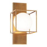 Squircle Wall Sconce Aged Gold Brass
