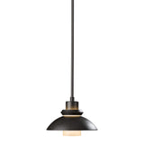 Staccato Mini Pendant Large, shown in Dark Smoke, by Hubbardton Forge