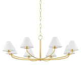 Stacey Chandelier - 8-Light - Aged Brass by Hudson Valley