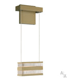 Stacks LED Wall Sconce, shown in Modern Brass, by Hubbardton Forge